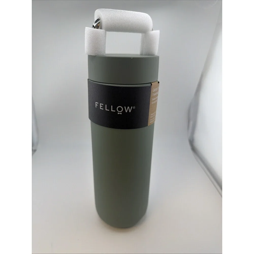 840228806509 Fellow - Carter Carry Tumbler - Smoke Green - Insulated Mug 591ml F